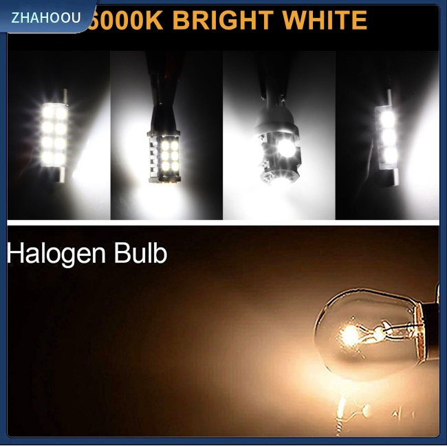 ☃Nhà Cửa☃ Set 12 Bóng Đèn Led T10 T15 6000k 360 Độ Cho Xe Hơi