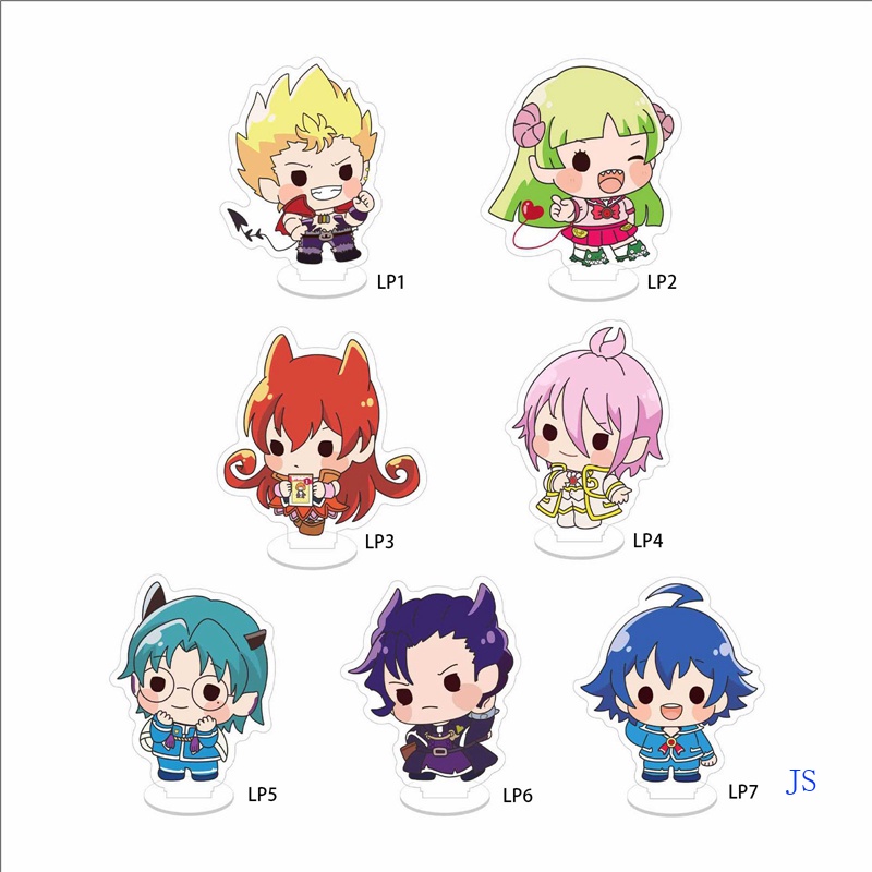 Đồ trang trí Nhân Vật Iruma Kun acrylic Valac Clara Asmodeus Alice Anime Kèm Móc Khóa