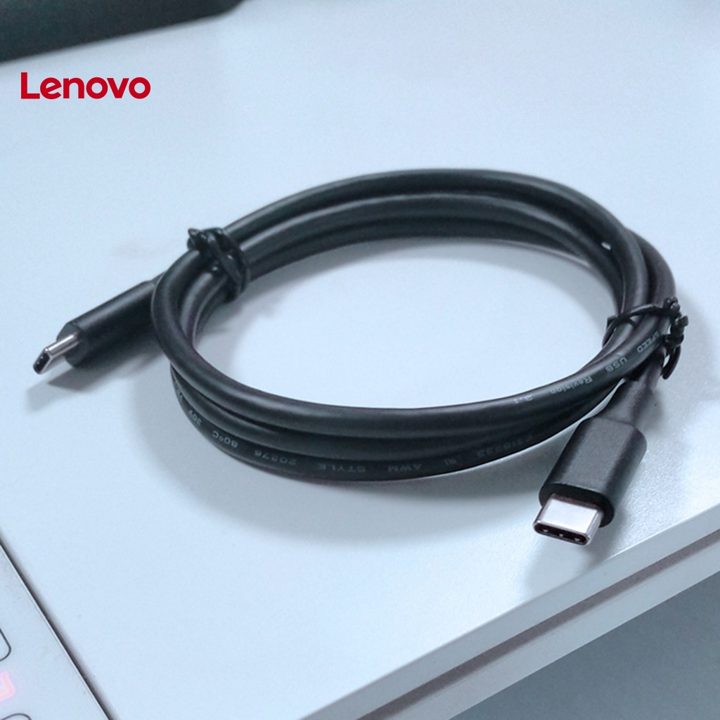Dây cáp sạc nhanh LENOVO 3A 60W 5Gbps USB3.2 hai đầu Type-C chống nhiễu cho văn phòng