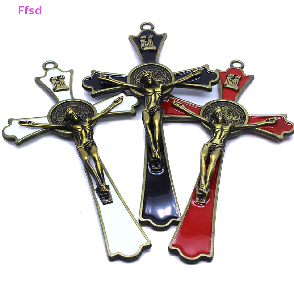 {Ffsd} Mặt Vòng cổ Hình Chúa Jesus Tráng Men Nhiều Màu Sắc Trang Trí Nhà Cửa DIY * Bán Chạy