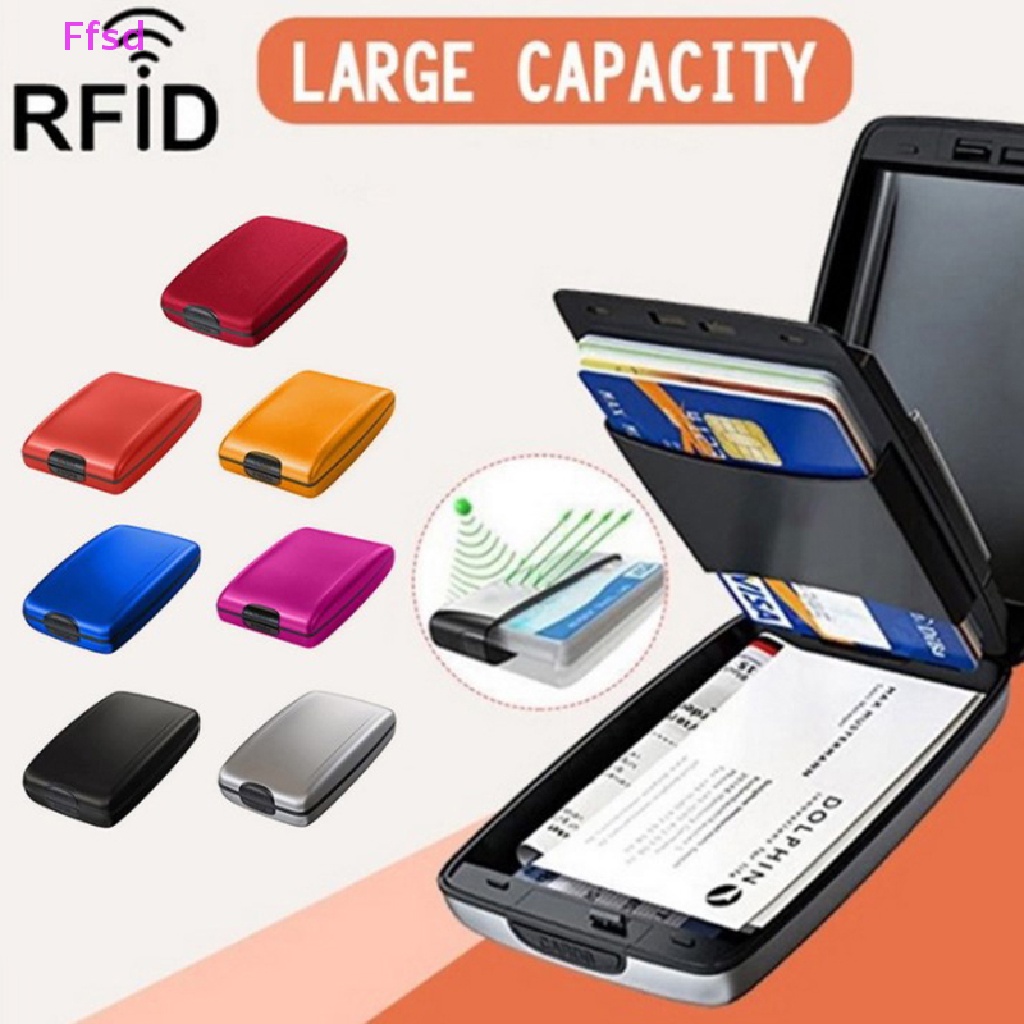 {Ffsd} Ví Nhôm Bảo Vệ Thẻ Tín Dụng RFID Bảo Vệ Chống Quét * Bán Chạy