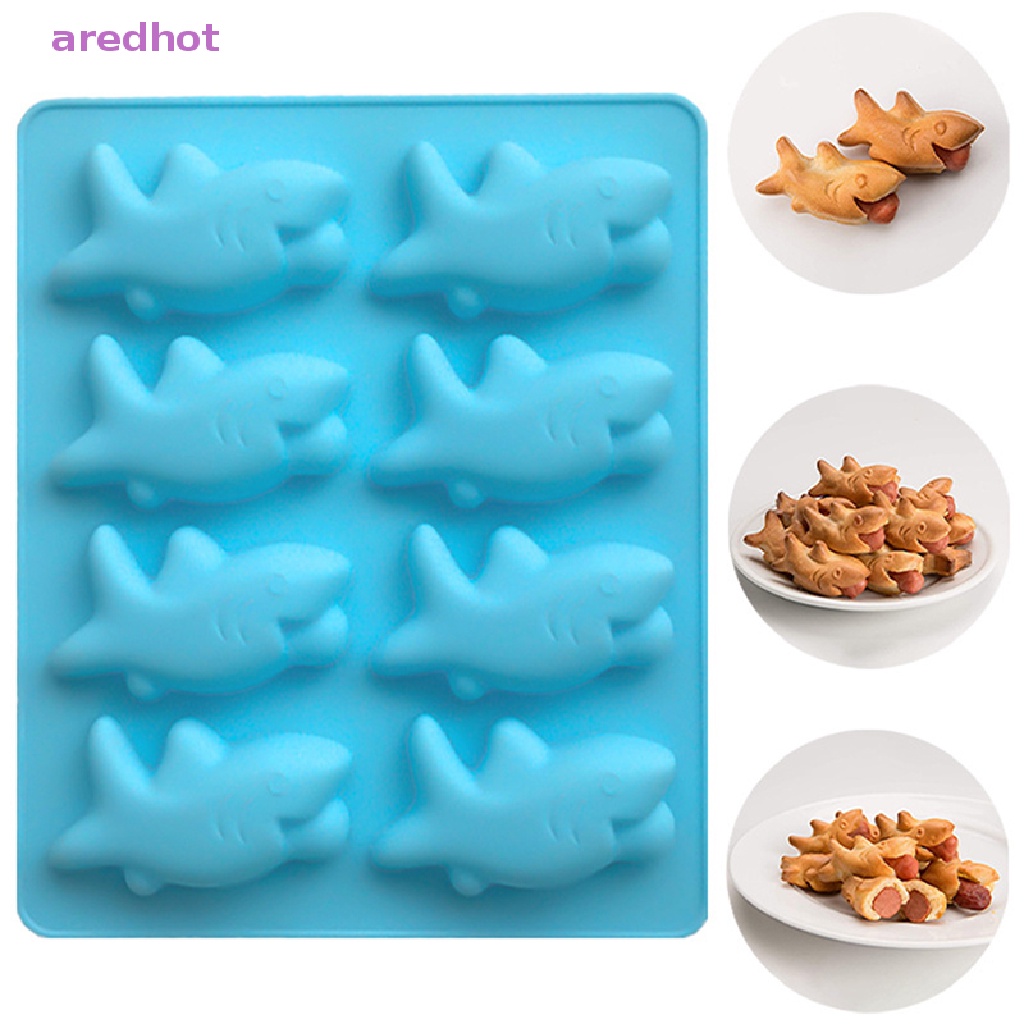 Khuôn Silicone Làm Bánh Hình Cá Mập 3D Độc Đáo Tiện Dụng Mới