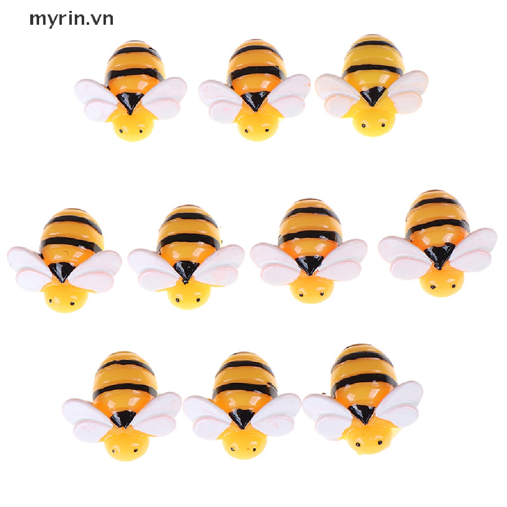 Set 10 Chú Ong Bằng Nhựa Resin Dùng Làm Đồ Thủ Công DIY