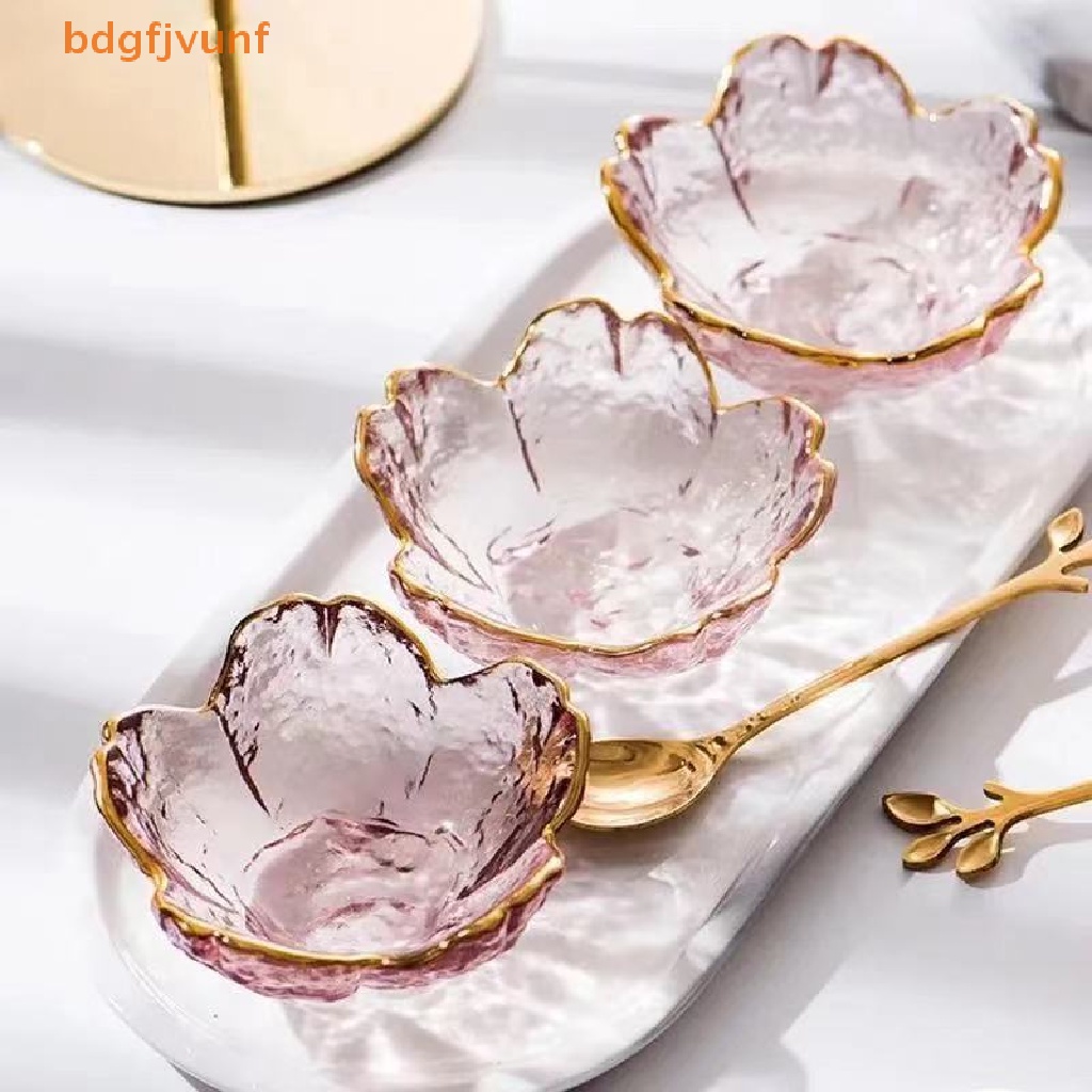 Đĩa Thủy Tinh Đựng Nước Chấm Hình Hoa Anh Đào Phong Cách Bắc Âu