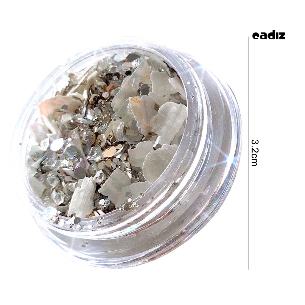 1 Hộp Kim Tuyến Vỏ Sò Lấp Lánh Trang Trí Móng Tay Nghệ Thuật DIY Không Phai Màu Phong Cách Nhật Bản