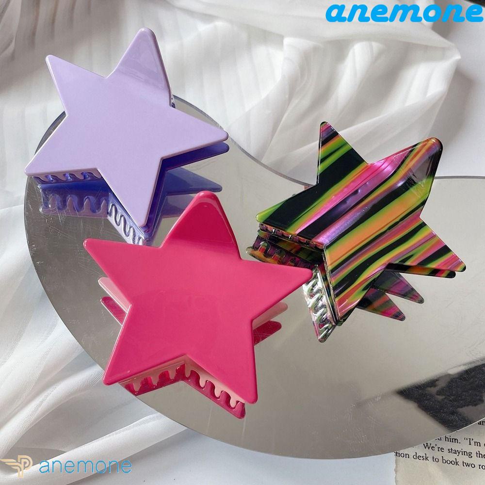 Kẹp Tóc Y2K Hình Ngôi Sao Đính Kim Sa Lấp Lánh Phong Cách Hàn Quốc Cho Nữ