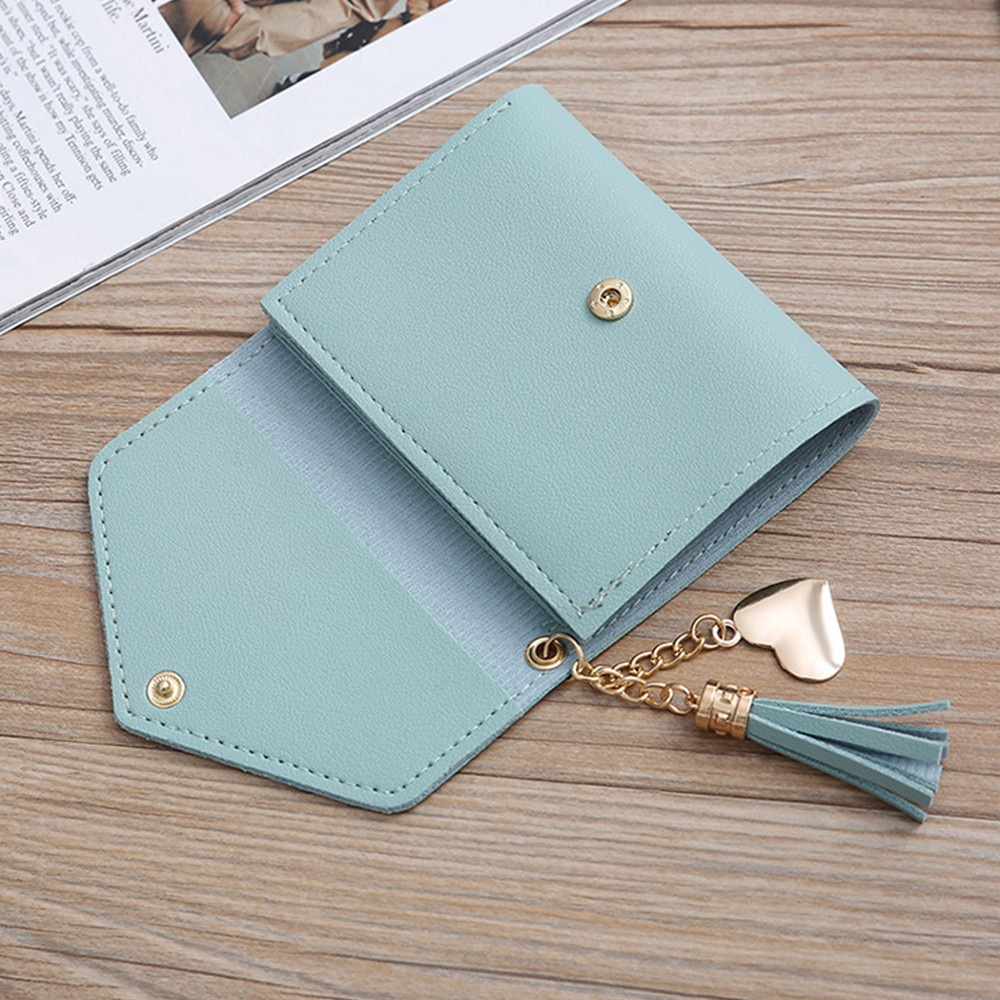 Ví Da Mini Đựng Thẻ Tín Dụng / ID / Ảnh Thiết Kế Nhỏ Gọn Thời Trang Cho Nữ