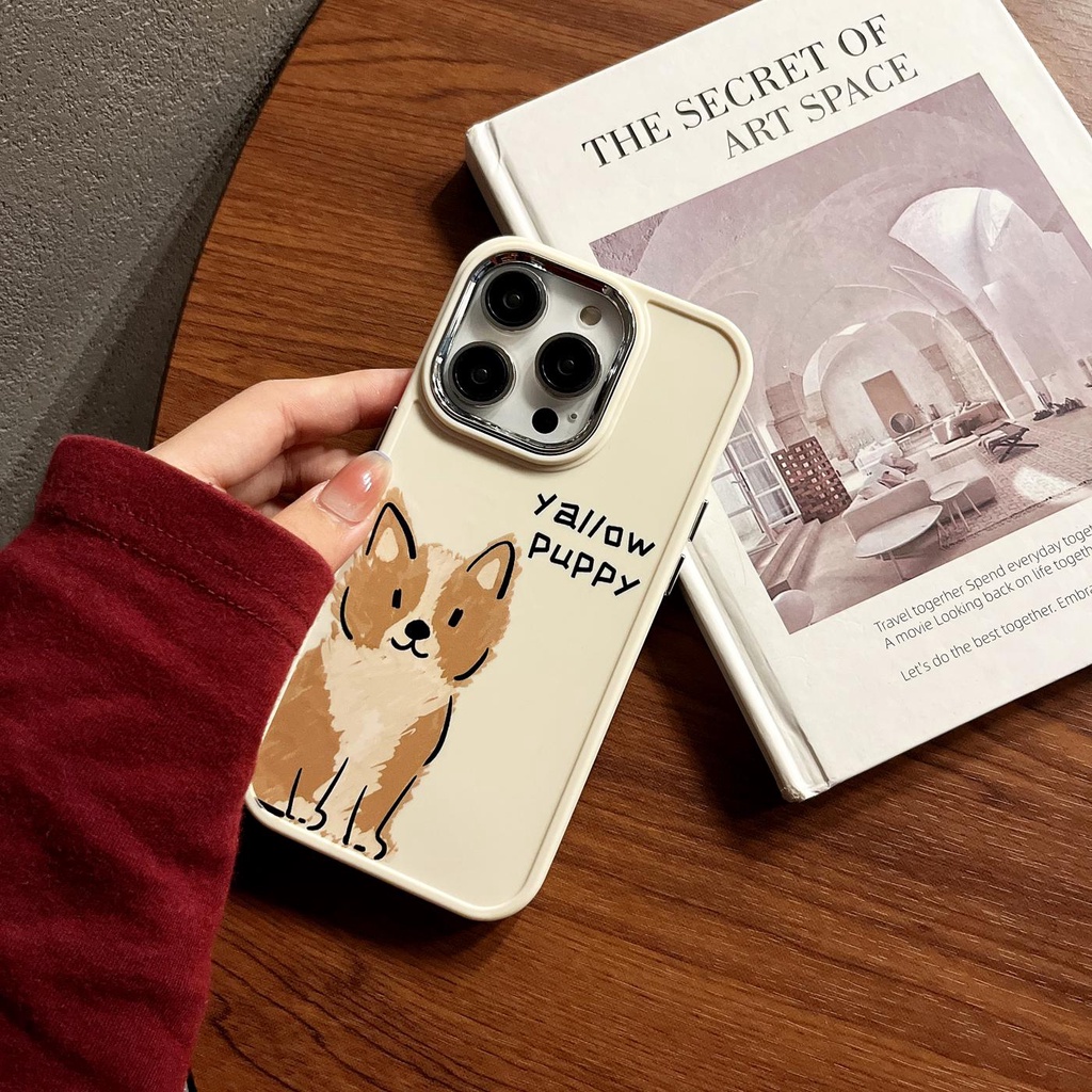 Ốp Điện Thoại TPU Mềm Chống Rơi Hình Cún Mèo Cho iPhone 14 13 12 11 PRO XR XS MAX 7 / 8 Plus