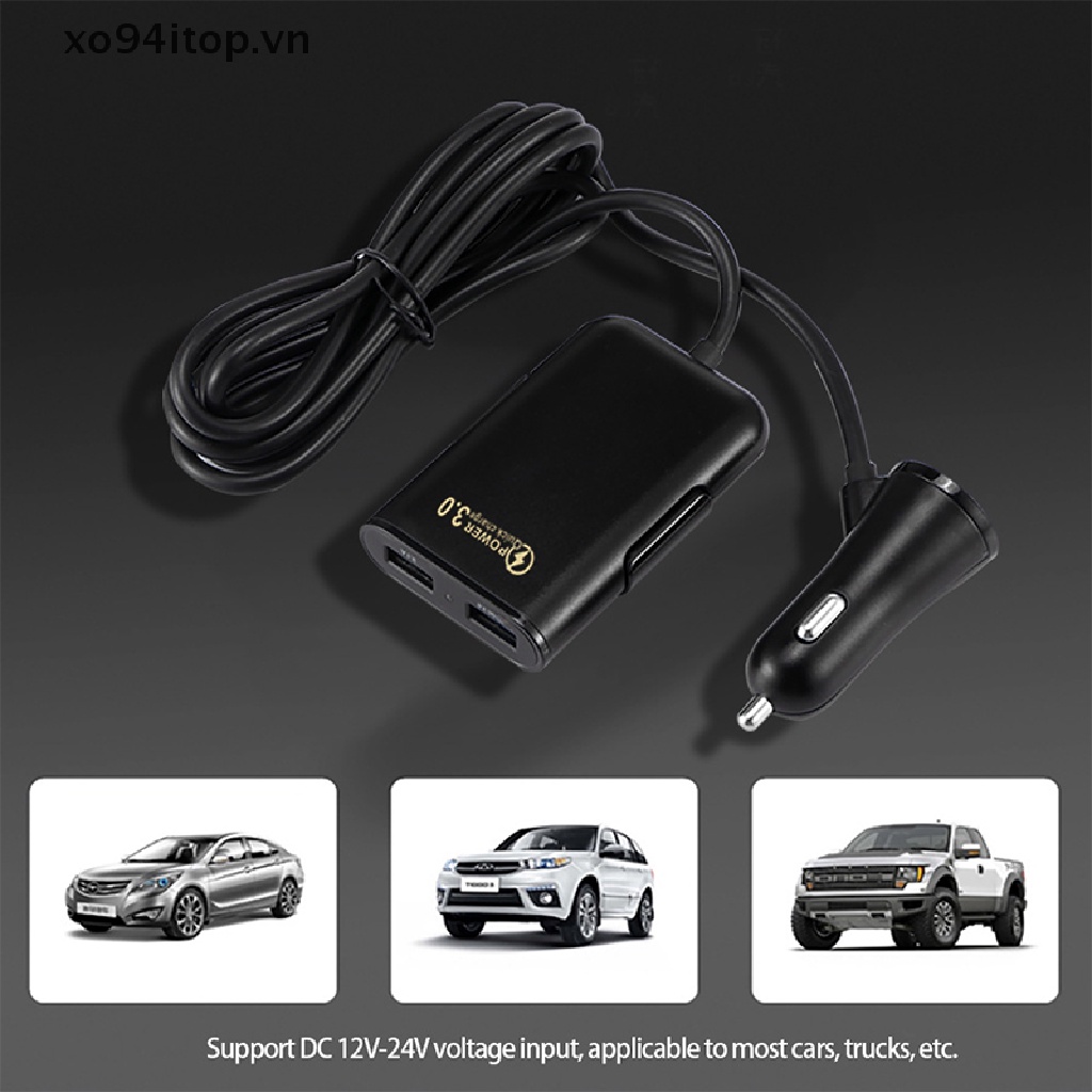 Tẩu Sạc Nhanh QC 3.0 Tiện Dụng Cho Xe Ô Tô
