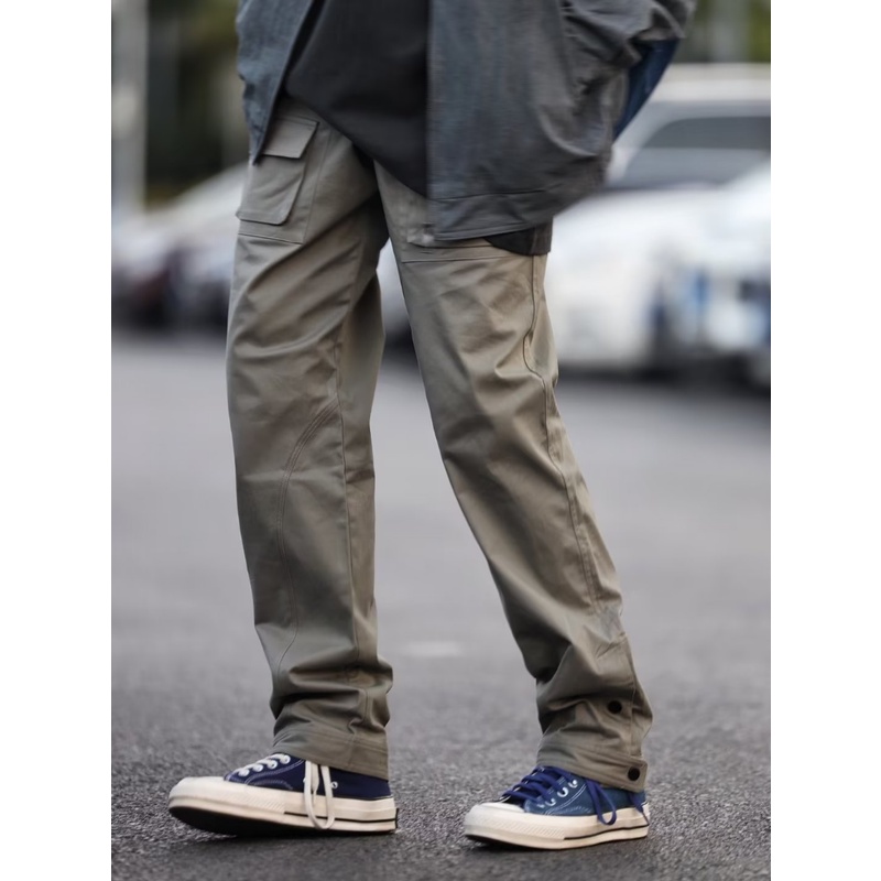 Quần Dài Dáng Ôm Phong Cách Đường Phố Mỹ Thời Trang Xuân Thu Cá Tính Cho Nam