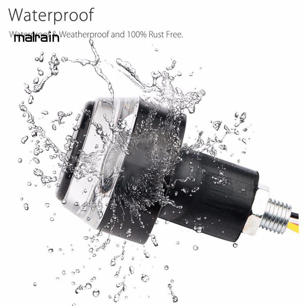 Bộ 2 Đèn LED Xi Nhan Gắn Tay Lái Trang Trí Cho Xe Mô Tô