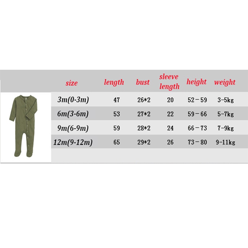 1 Bộ Đồ Ngủ Liền Thân Cotton Tay Dài Màu Trơn Dành Cho Bé Sơ Sinh 0-12 Tháng Tuổi Thời Trang Xuân Thu 2022