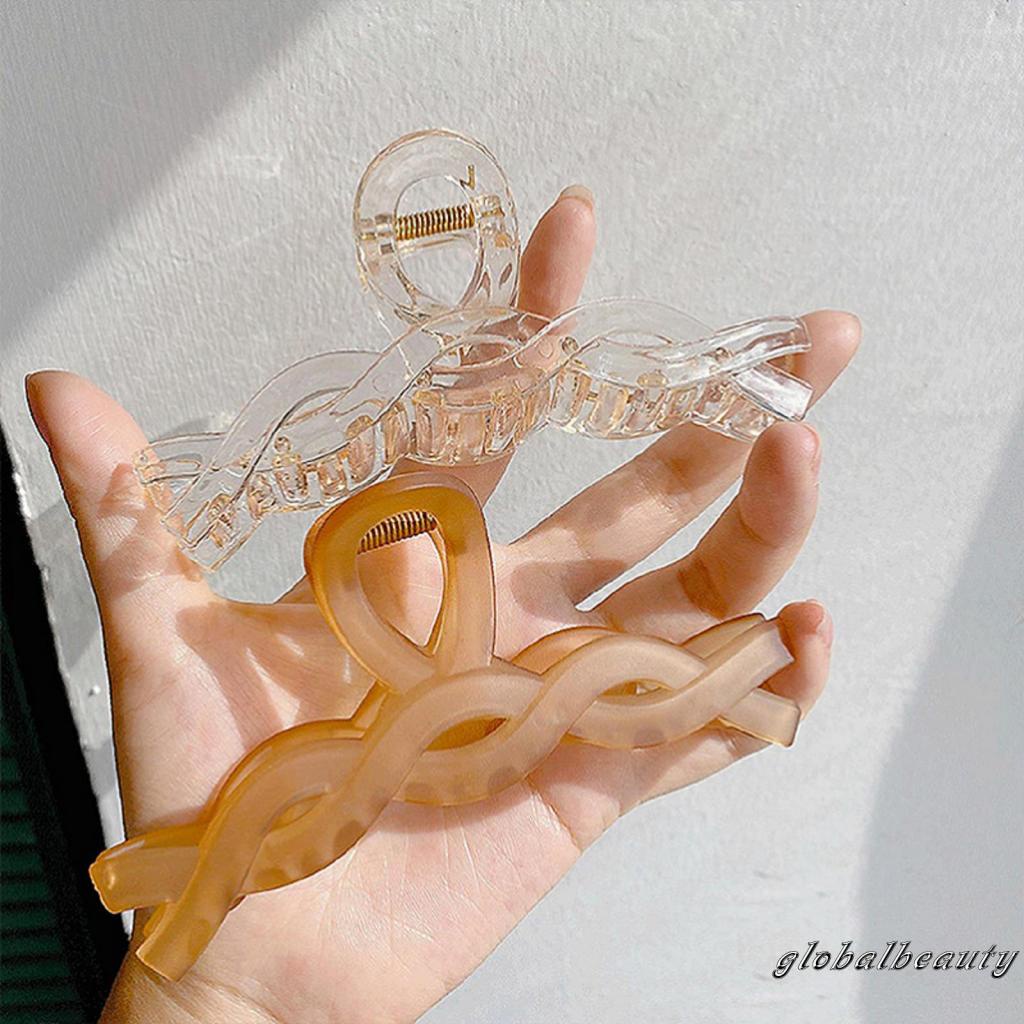 Kẹp Tóc 00GB-Retro Trong Suốt Kiểu Dáng Hình Học Cho Nữ