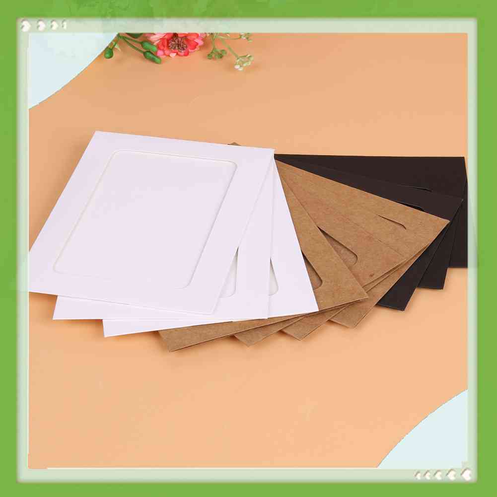 Bộ 10 Khung Hình 3 Màu Kích Thước 5 Inch Dùng Trang Trí Văn Phòng, Trường Học