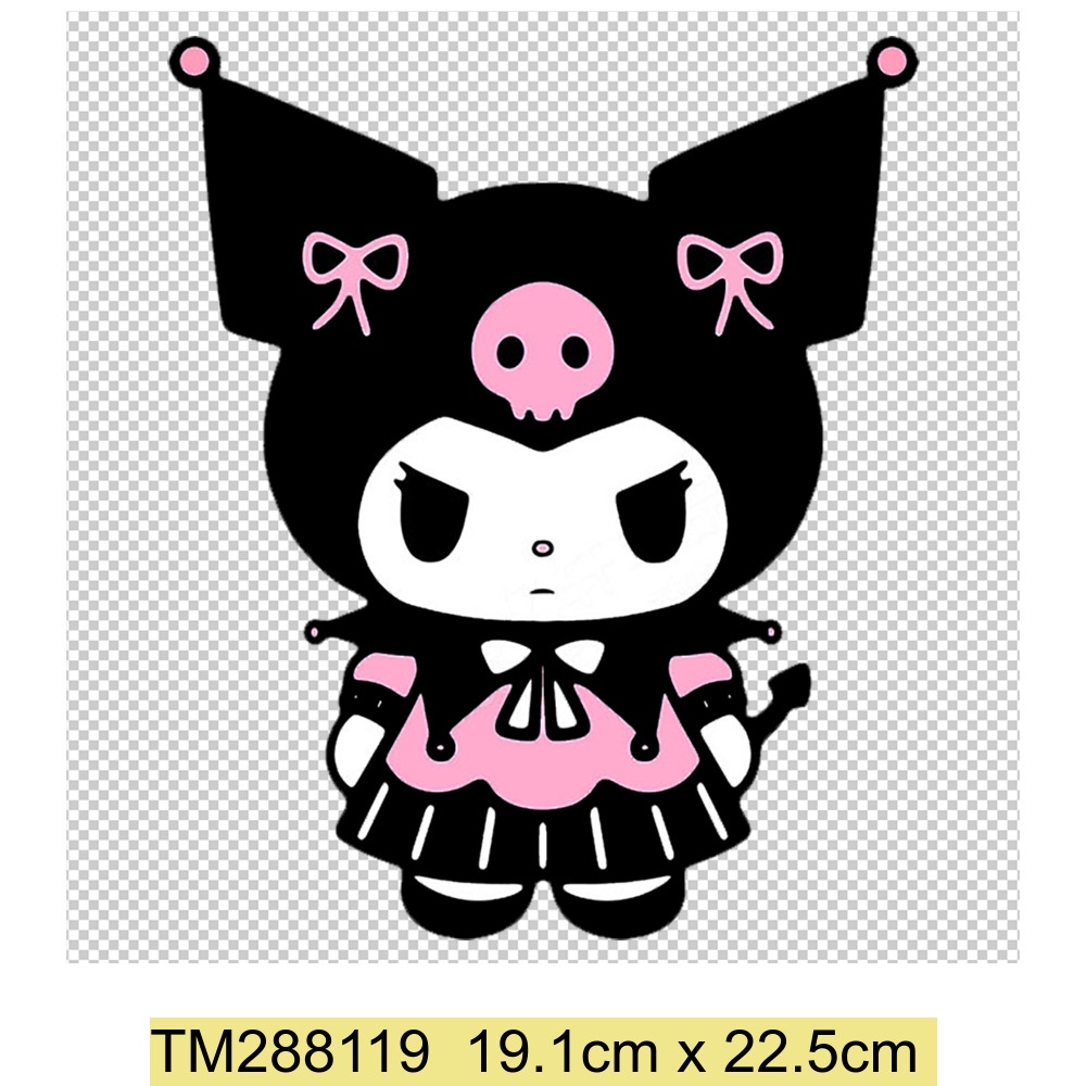 Kuromi Cinnamoroll Sắt Trên Miếng Dán Vinyl Truyền Nhiệt Dán Có Thể Giặt Sắt Trên Miếng Dán Áo Quần Áo Quần Jean Kawaii Trang Trí