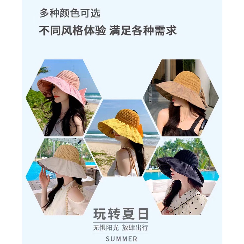 Nón Tai Bèo Vành Rộng Phong Cách Hàn Quốc Thời Trang Mùa Hè Mới Cho Nữ