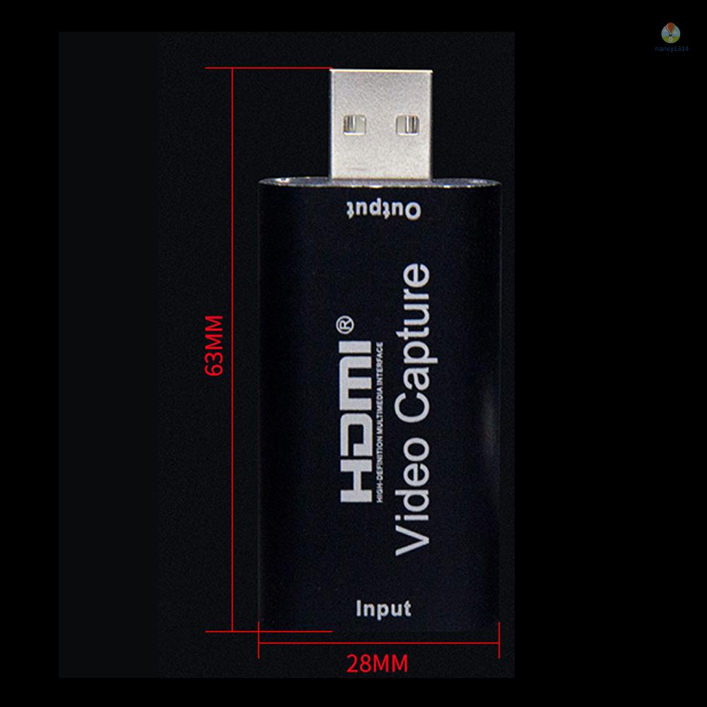 Thẻ Ghi Tín Hiệu Video Cổng Usb 2.0 Đa Phương Tiện Hỗ Trợ Phát Sóng Trực Tiếp Kèm Micro