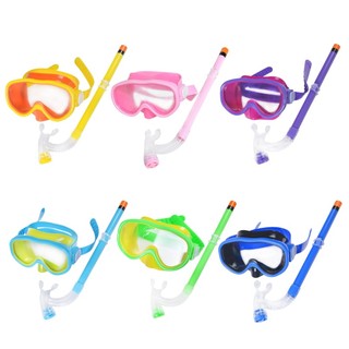 Bộ ống thở và mắt kính bơi lặn chống sương mù unisex cho trẻ em