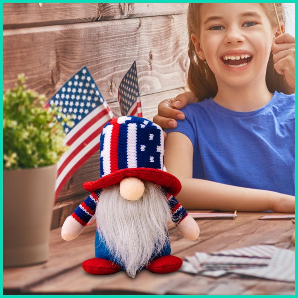Thú Nhồi Bông Gnomes 4th of July Patriotic Gnomes Làm Quà Kỷ Niệm