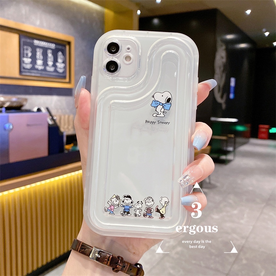 Ốp Điện Thoại TPU Mềm In Hình Chú Chó Snoopy Dễ Thương Cho iPhone 14 13 12 11 Pro Max 7 8 Plus SE2020 X XR Xs Max