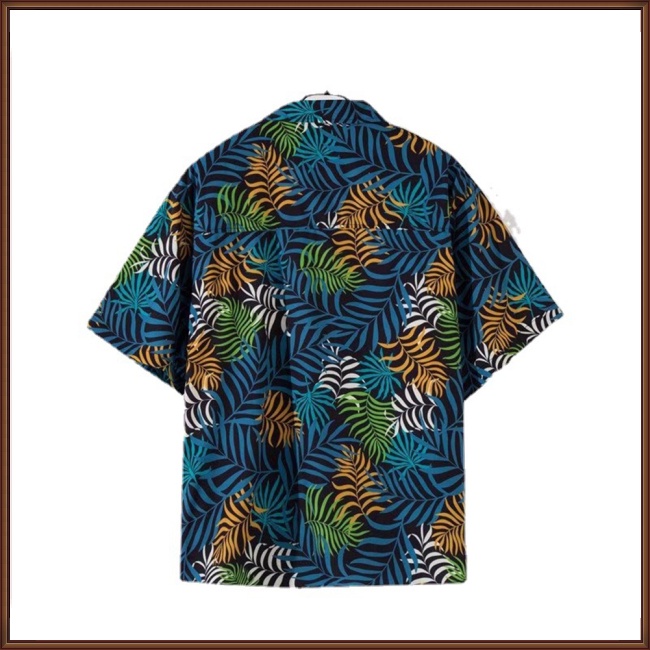 Áo Sơ Mi Tay Ngắn Dáng Rộng In Họa Tiết Hoa Phong Cách Hawaii Trẻ Trung Cho Nam