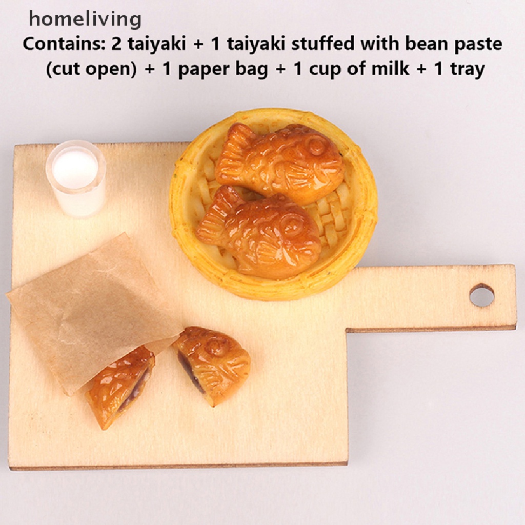 1 Set Mô Hình Thức Ăn Nhanh Trang Trí Nhà Búp Bê Tỉ Lệ 1: 12