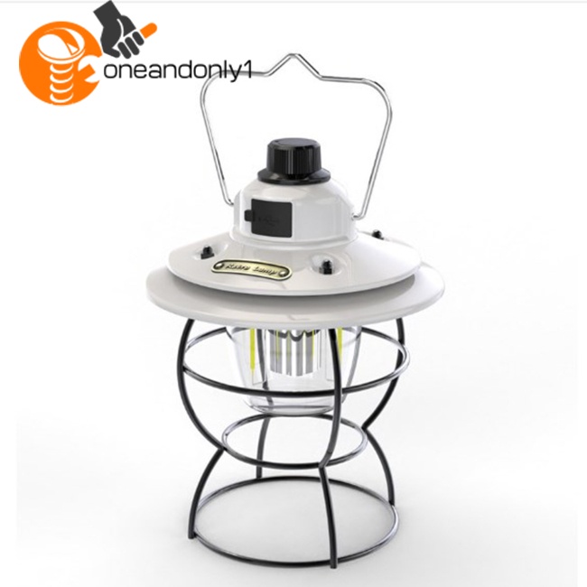 Đèn Led Cắm Trại 3 Mức Độ Siêu Sáng Có Tay Cầm Có Thể Sạc Lại Tiện Dụng