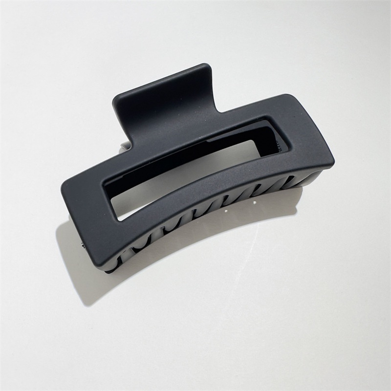 Kẹp Tóc Cao Su Hình Vuông Cỡ Lớn 13cm Sơn Màu Đơn Giản Cho Nữ