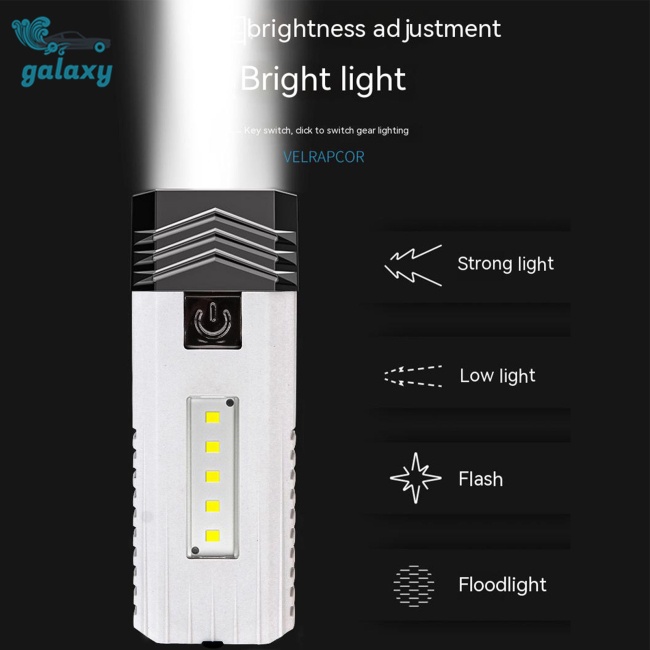 Galaxy Đèn Pin Mini Đa Năng Sạc Usb Tiện Lợi Dành Cho Xe Đạp