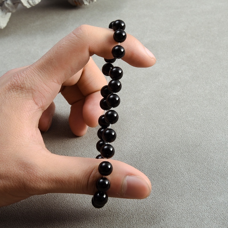 Vòng Tay Chuỗi Hạt Đá Tự Nhiên 8mm Phong Cách Đơn Giản Thời Trang Cho Nam Và Nữ