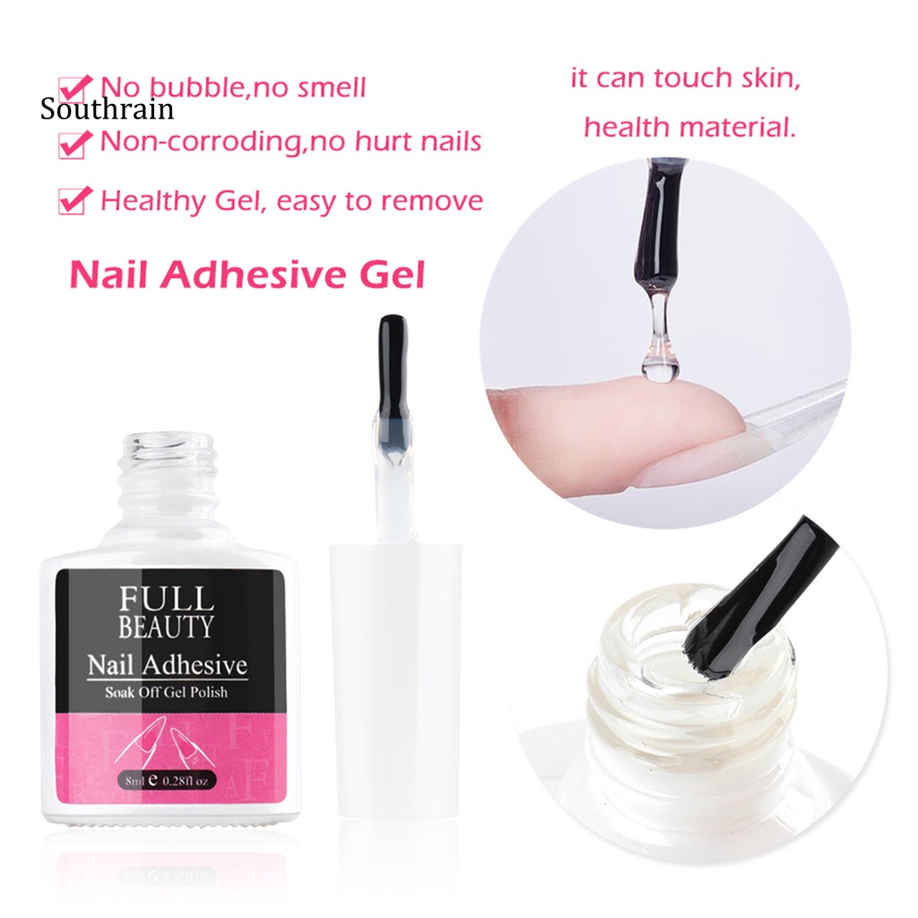 Keo Nối Dài Móng Tay 8ml / 10ml Trong Suốt Thân Thiện Với Môi Trường Không Gây Kích Ứng Đa Năng