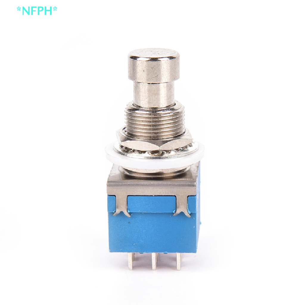 1 Bàn Đạp Hiệu Ứng 9-pin 3PDT Bằng Kim Loại Màu Xanh Dương Cho Đàn Guitar Mới