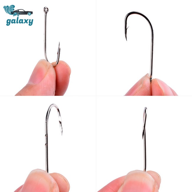 Galaxy Set 100 Lưỡi Câu Cá Bằng Thép Carbon Cao Cấp Kèm Hộp Đựng