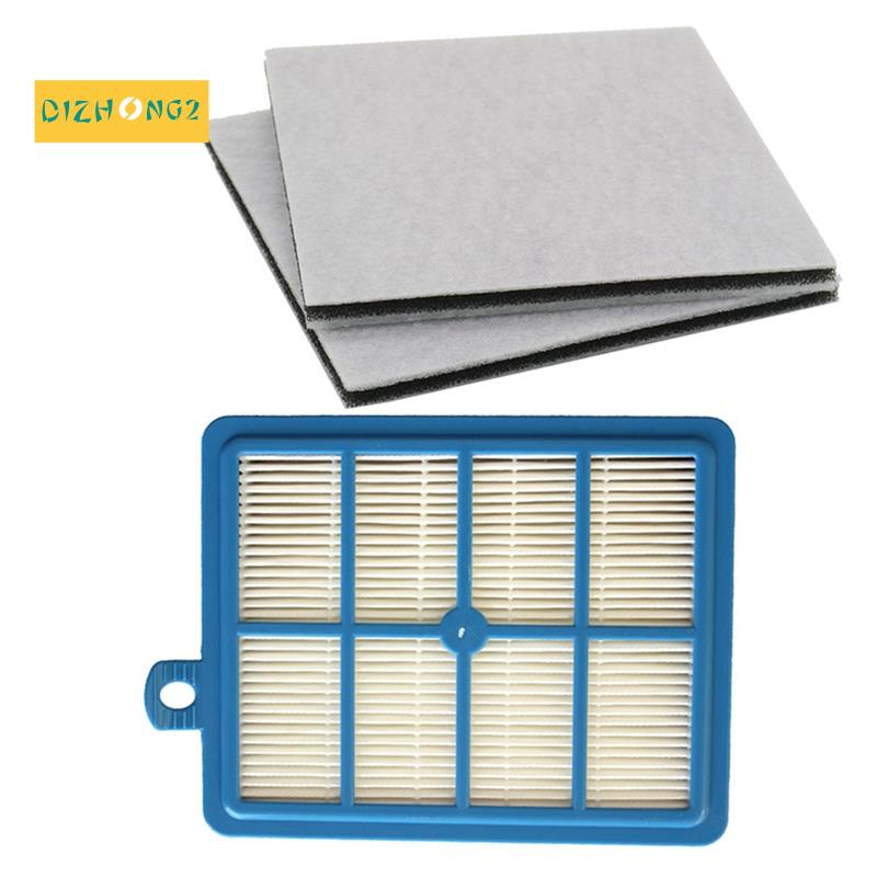 1 Bộ Lọc Hepa + 2 Tấm Lọc Cotton Cho Động Cơ Philips Electrolux AEG EFH12W AEF12W FC8031 EL012W FC9080 FC9088
