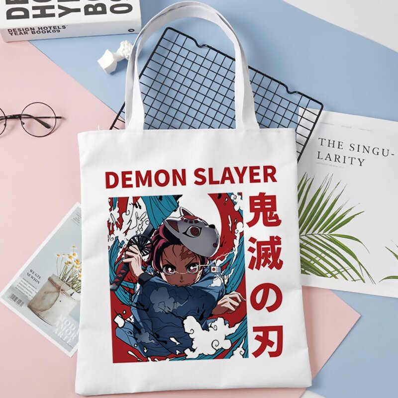 Túi tote cotton In Hình Demon Slayer Rengoku Inosuke Nezuko Kimetsu No Yaiba Zenitsu