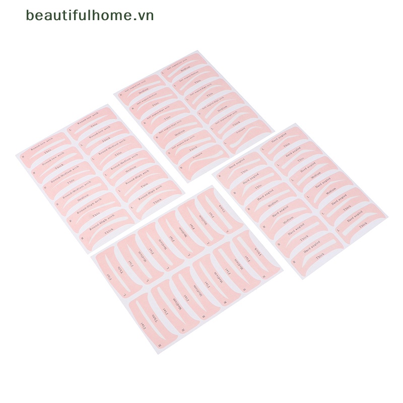Bộ 24 Cặp Khuôn Hỗ Trợ Định Hình Lông Mày Tiện Dụng