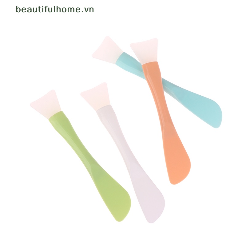 Cọ Đắp Mặt Nạ Đầu Silicon Mềm Tích Hợp Màng Bùn Hai Công Dụng