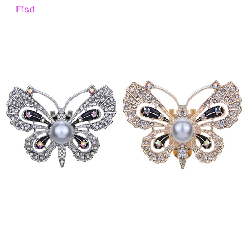 {Ffsd} Kẹp Khóa Giày Hình Bướm Đính Đá Trang Trí Thanh Lịch Dành Cho Bạn Nữ * Bán Chạy