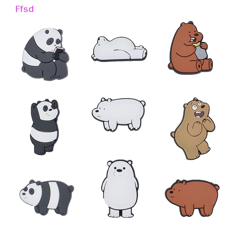 {Ffsd} Hàng Bán Chạy 10 Ghim Cài Hình Gấu Hoạt Hình Dễ Thương Trang Trí Sân Vườn Dành Cho Bạn Nữ / Trẻ Em DIY