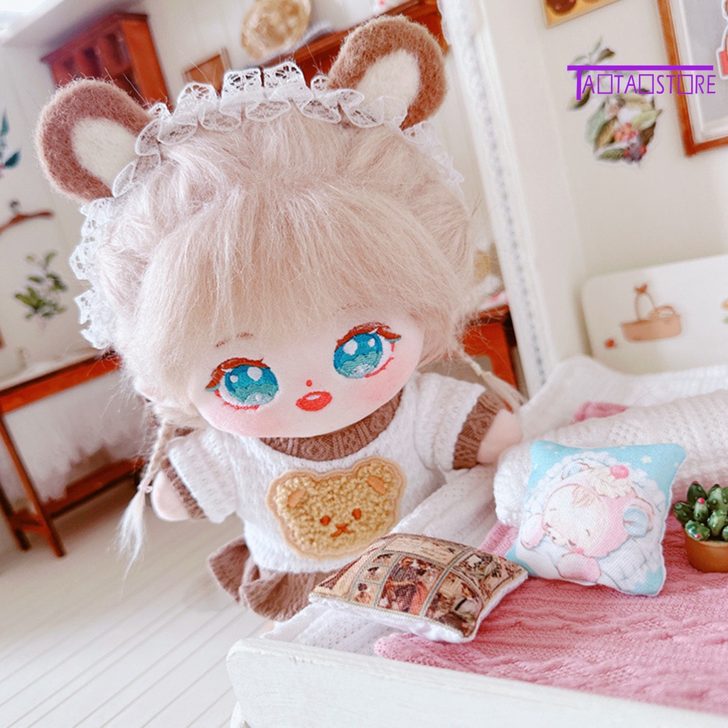 Búp Bê Nhồi Bông Đồ Chơi Hình Gấu Mềm 20cm