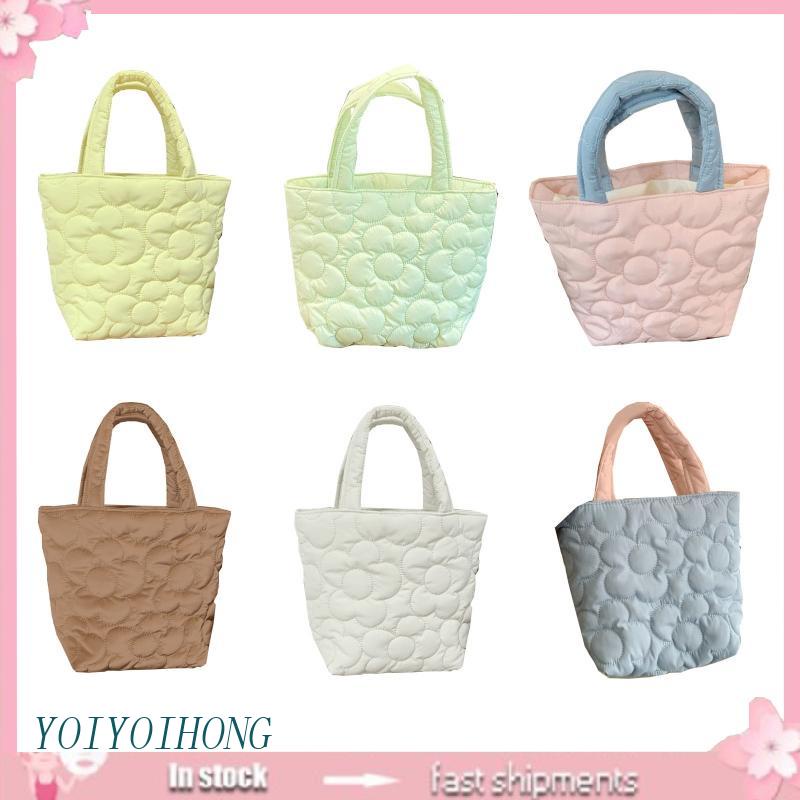 Túi Đựng Cơm Trưa Bằng Nylon Đơn Giản Phong Cách Retro Cho Nữ