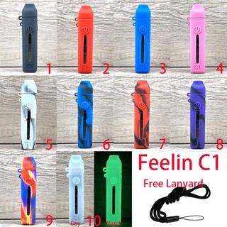 Ốp điện thoại silicone mềm kết cấu cao su mềm kèm dây đeo cho feelin c1