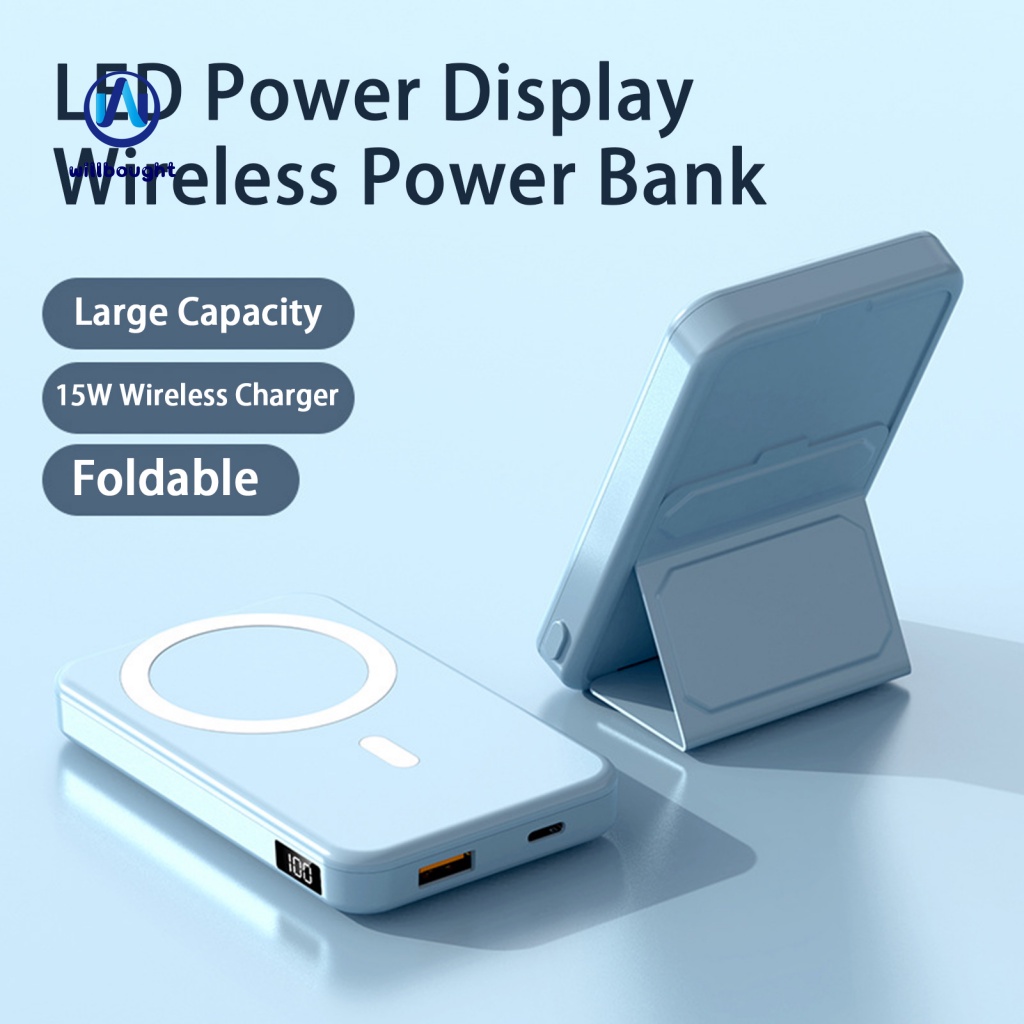 Cục Sạc Không Dây Di Động USB Hỗ Trợ Sạc Dự Phòng Cho Điện Thoại Di Động