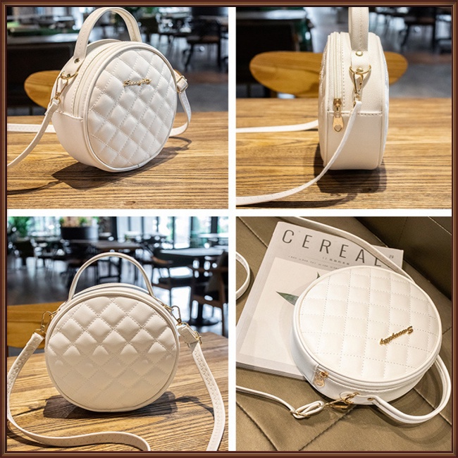 Túi Đeo Vai Mini Bằng Da Pu Nhân Tạo Với Tay Cầm Điều Chỉnh Và Khóa Kéo Chống Rỉ Sét Thời Trang Cho Nữ