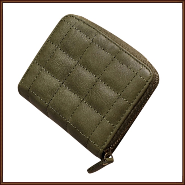 Jaz Ví Cầm Tay Mini Màu Trơn Có Khóa Kéo Cho Nữ