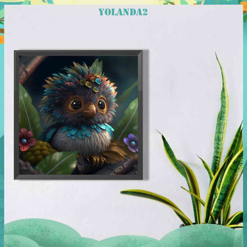 Tranh Đính Đá Kim Cương Toàn Bộ 5D DIY Hình Vẽ Con Cú