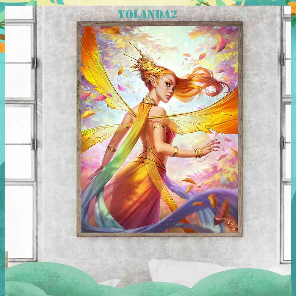 Tranh Đính Đá Kim Cương Toàn Bộ 5D DIY Hình Vẽ Nữ Thần Trang Trí Nhà Cửa