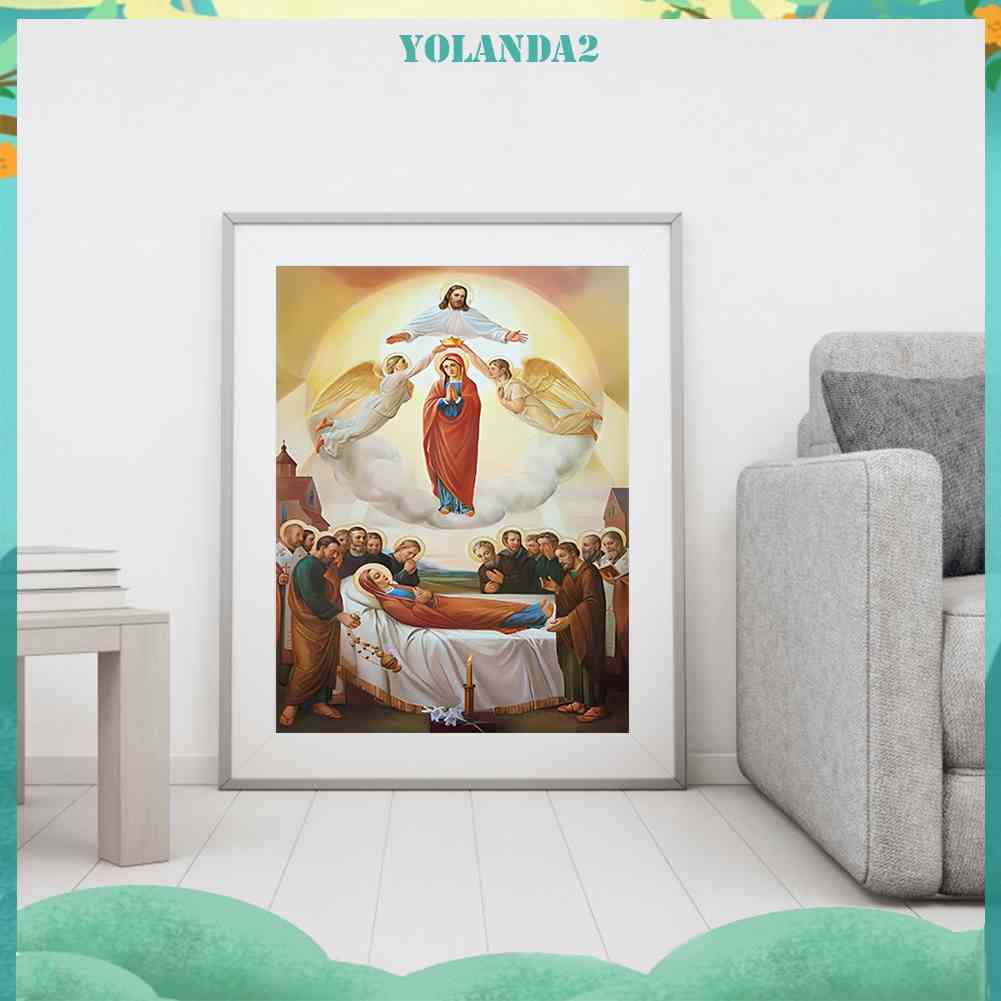 Tranh Đính Đá Kim Cương Toàn Bộ 5D DIY Hình Vẽ Chúa Jesus