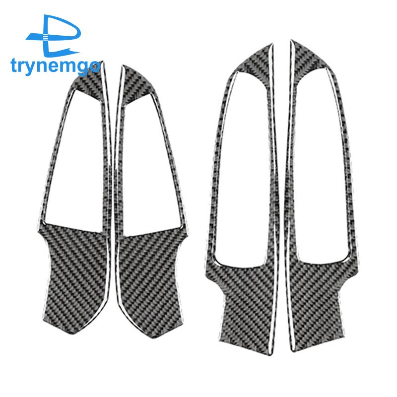 Set 4 Miếng Dán Bảng Điều Khiển Cửa Sổ Bằng Sợi Carbon Cho BMW 3 Series G20 2020