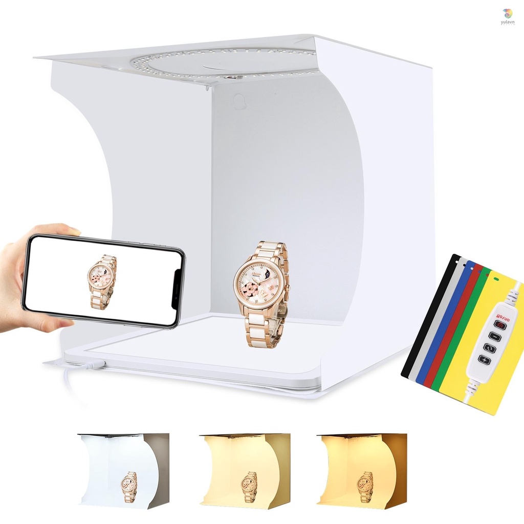 Hộp Đèn LED Gấp Được PULUZ PKT3201 31 * 32.7 * 31cm Kèm 6000K-6500K Kết Nối USB